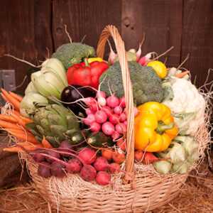 Bountiful Vegetable Basket Delivered